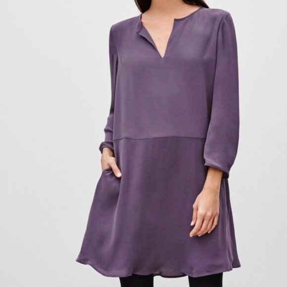 Aritzia Babaton - “Skipper” Silk Purple Dress - Small - Picture 1 of 6